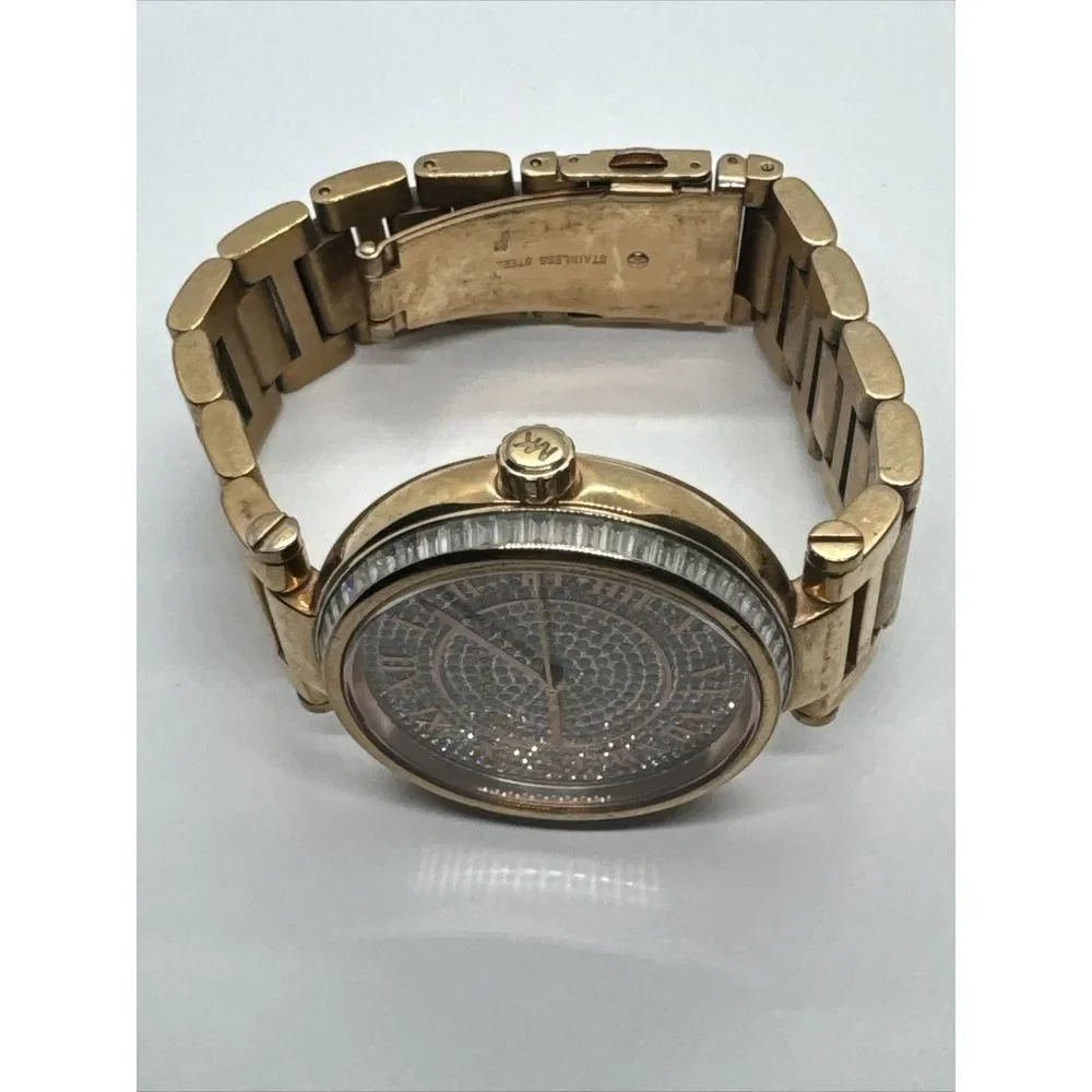 Michael Kors Skylar MK5868 Women Crystal Pave Dial Rose Gold Wrist Watch JNA807